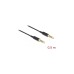 3,5mm 4Pin Stecker Ultra Slim(schwarz, 0,5 Meter)
