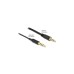 3,5mm 4Pin Stecker Ultra Slim(schwarz, 0,5 Meter)