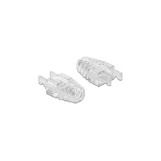 DeLOCK Knickschutz für RJ-45 Crimp+Cut+Curve Stecker(transparent, 20 Stück)