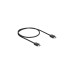 DeLOCK Koaxiales High Speed HDMI-Kabel 48 Gbps 8K 60Hz(schwarz, 0,5 Meter)