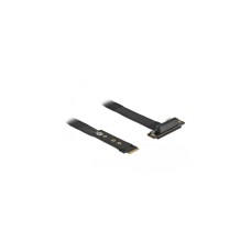 PCIe x4 NVMe Adapterkabel(schwarz, 20cm, PCIe Buchse 90° abgewinkelt)
