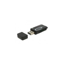 DeLOCK Mini USB 2.0 Card Reader, Kartenleser(schwarz)