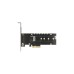 DeLOCK PCI Express x4 Karte zu 1 x intern NVMe M.2 Key M, Schnittstellenkarte(mit Kühlkörper und RGB LEDs)