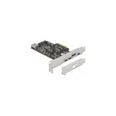 DeLOCK PCI Express x4 Karte zu 3 x USB Type-C + 2 x USB Typ-A - SuperSpeed USB 10 Gbps - Low Profile Formfaktor, USB-Controller
