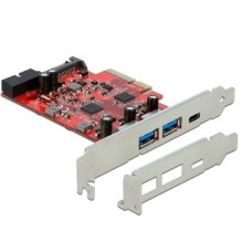 1x USB 3.2 Gen 2 USB-C,+ 2xUSB-A, 1x intern USB 3.2 Gen 1, Schnittstellenkarte