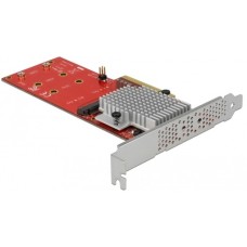 2x int. NVMe M.2 Key M LP, Adapter