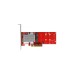 2x int. NVMe M.2 Key M LP, Adapter