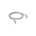 DeLOCK Patchkabel RJ45 Cat.6a S/FTP(grau, 2 Meter, gewinkelte Stecker 2x unten)