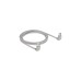 DeLOCK Patchkabel RJ45 Cat.6a S/FTP(grau, 2 Meter, gewinkelte Stecker 2x oben)