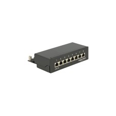DeLOCK Patchpanel 8P Port Cat.6(schwarz)