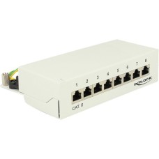 DeLOCK Patchpanel 8P Port Cat.6(grau)