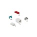 DeLOCK RJ45 Secure Clip Starter Set, Halterung(türkis, 20 Stück)
