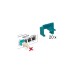 DeLOCK RJ45 Secure Clip Starter Set, Halterung(türkis, 20 Stück)