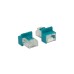 DeLOCK RJ45 Secure Clip mit Stecker, Halterung(türkis, 6 Stück)