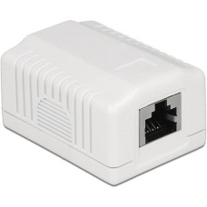 DeLOCK RJ-45 Anschlussdose 1 Port Cat.6a LSA(weiß)