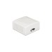 DeLOCK RJ-45 Anschlussdose 2 Port Cat.6a LSA(weiß)
