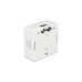 DeLOCK RJ-45 Anschlussdose 2 Port Cat.6a LSA(weiß)