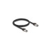 DeLOCK RJ-45 Netzwerkkabel Cat.6a U/FTP ultra flexibel(schwarz, 1 Meter, innerer Edelstahlmantel)