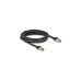 DeLOCK RJ-45 Netzwerkkabel Cat.6a U/FTP ultra flexibel(schwarz, 5 Meter, innerer Edelstahlmantel)