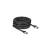 DeLOCK RJ-45 Netzwerkkabel Cat.6a U/FTP ultra flexibel(schwarz, 15 Meter, innerer Edelstahlmantel)