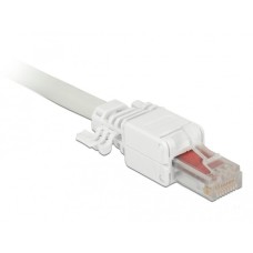 DeLOCK RJ-45 Stecker Cat.6 UTP, werkzeugfrei(weiß, 2 Stück)