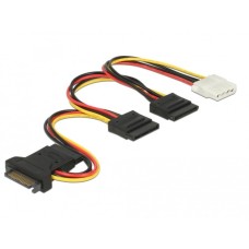 3 x SATA Buchse + 1 x 4 Pin Buchse 20 cm (PCB), Kabel