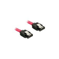 DeLOCK SATA 6 Gb/s Kabel, 30cm(rot, gerade / gerade)