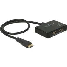 2x HDMI out 4K, HDMI Splitter(schwarz, 60cm)