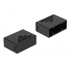 DeLOCK Staubschutz für SATA 15Pin Buchse, Schutzkappe(schwarz, 10 Stück)
