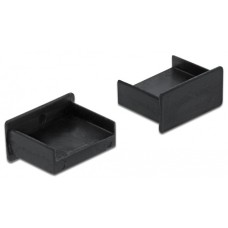 DeLOCK Staubschutz für USB Typ-A Buchse, Schutzkappe(schwarz, Ohne Griff)