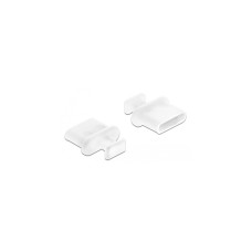 DeLOCK Staubschutz für USB Type-C Buchse, Schutzkappe(weiß, Mit Griff)