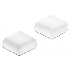 DeLOCK Staubschutz für USB Type-C Stecker, Schutzkappe(weiß, 10 Stück)