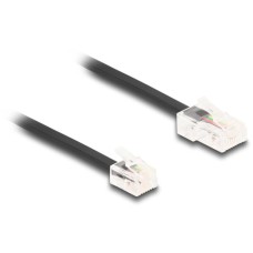 RJ-11 Stecker(schwarz, 1 Meter)