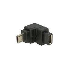 Micro-USB Buchse 90°(schwarz, nach unten abgewinkelt)