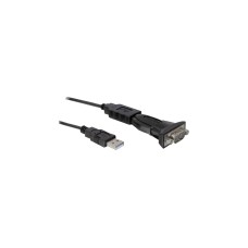 Seriell RS-232 Stecker(schwarz, inkl. 80cm Verlängerungskabel)