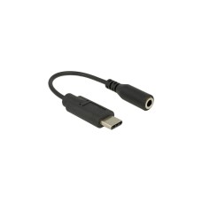 3,5mm Klinkenbuchse(schwarz, 14cm)
