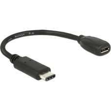 Micro-USB Buchse(schwarz, 15cm)