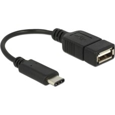 USB-A Buchse(schwarz, 15cm)