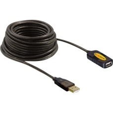 USB-A Buchse(schwarz, 10 Meter)