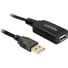 USB-A Buchse(schwarz, 20 Meter)