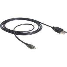 Micro-USB Stecker(schwarz, 1,5 Meter, mit LED-Anzeige)