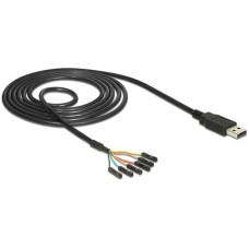 Seriell TTL 6 Pin Header Buchse einzeln(schwarz, 1,8 Meter)