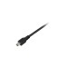Mini-USB Stecker(schwarz/rot, 1 Meter)