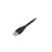 Mini-USB Stecker(schwarz/rot, 1 Meter)