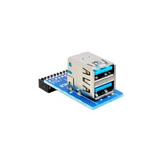 2x USB-A Buchse(nach oben, übereinander)