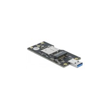 DeLOCK USB 3.2 Gen 1 Konverter Typ-A Stecker zu M.2 Key B mit SIM Slot