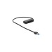 SATA 22 Pin Stecker(schwarz, 45cm, mit 3,5