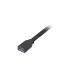 USB-A Buchse(schwarz/rot, 30cm)