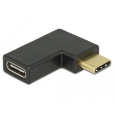 USB-C Buchse 90°(schwarz, SuperSpeed, abgewinkelt links / rechts)