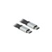 USB-C Stecker(schwarz/silber, 22cm, PD)